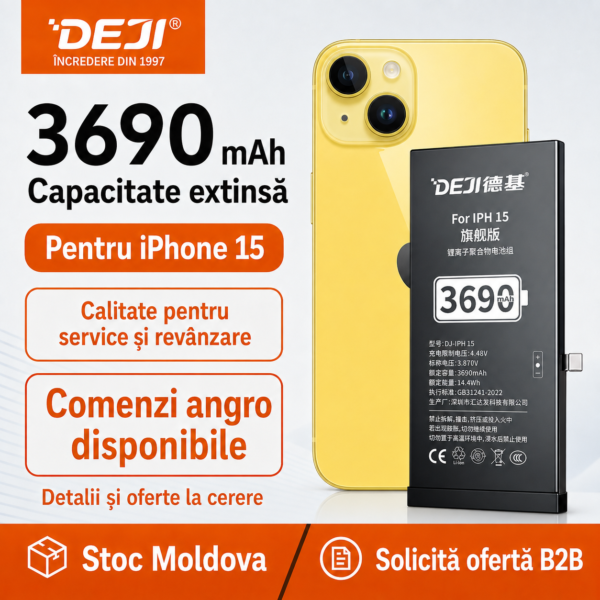 Baterii DEJI iPhone 15